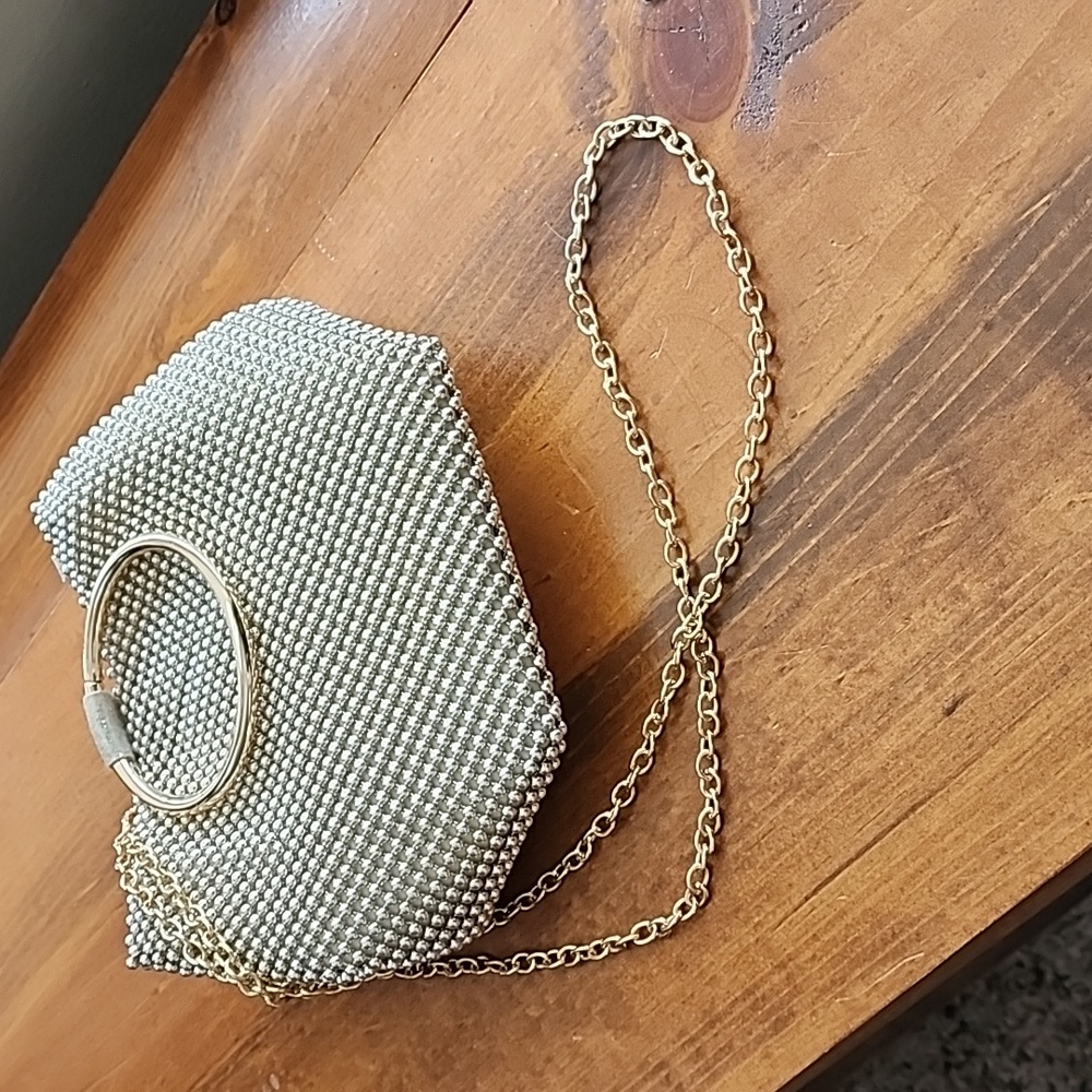 Jessica McClintock,  Beaded Gold, Clutch